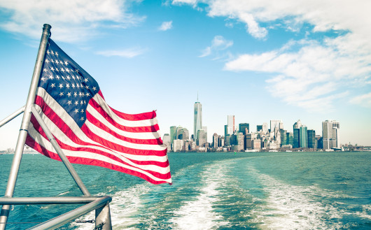 Puzzle americk vlajka new york