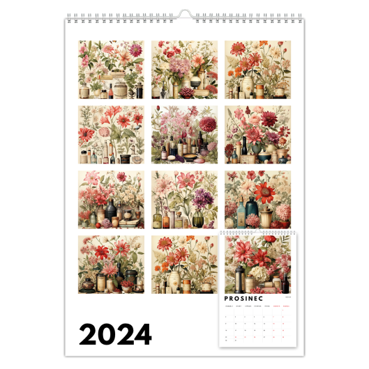 Kalendář Kosmetika a květiny