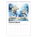 Kalendář Jízdní kola v modrém