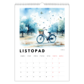 Kalendář Jízdní kola v modrém